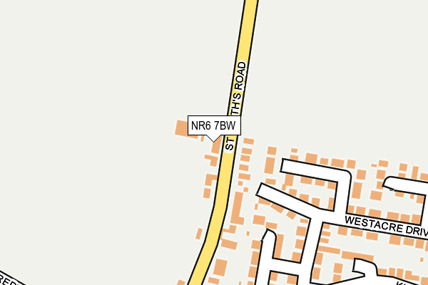 NR6 7BW map - OS OpenMap – Local (Ordnance Survey)