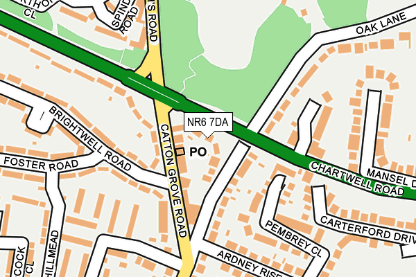 NR6 7DA map - OS OpenMap – Local (Ordnance Survey)