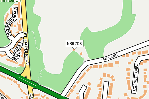 NR6 7DB map - OS OpenMap – Local (Ordnance Survey)