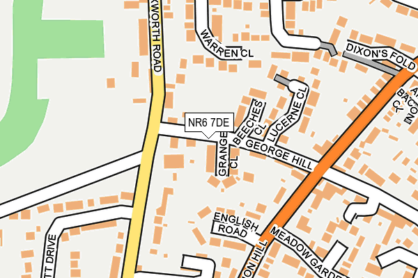 NR6 7DE map - OS OpenMap – Local (Ordnance Survey)