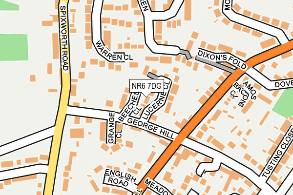 NR6 7DG map - OS OpenMap – Local (Ordnance Survey)