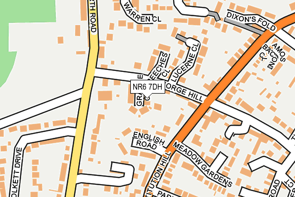 NR6 7DH map - OS OpenMap – Local (Ordnance Survey)