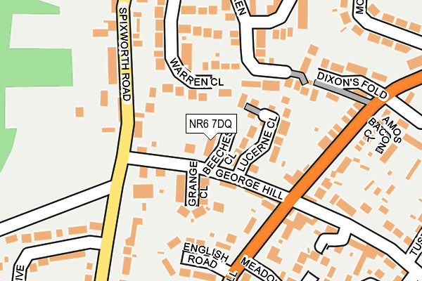 NR6 7DQ map - OS OpenMap – Local (Ordnance Survey)