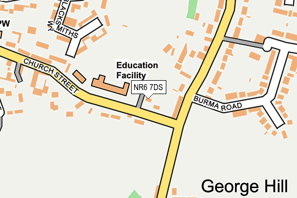 NR6 7DS map - OS OpenMap – Local (Ordnance Survey)