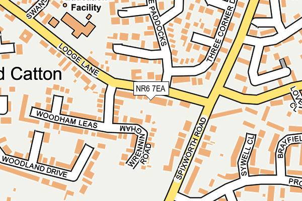 NR6 7EA map - OS OpenMap – Local (Ordnance Survey)