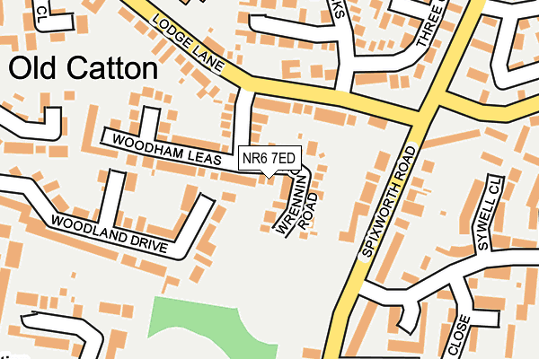 NR6 7ED map - OS OpenMap – Local (Ordnance Survey)