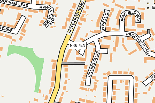 NR6 7EN map - OS OpenMap – Local (Ordnance Survey)