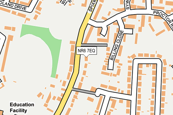 NR6 7EQ map - OS OpenMap – Local (Ordnance Survey)