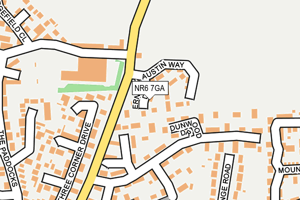 NR6 7GA map - OS OpenMap – Local (Ordnance Survey)