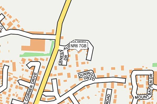 NR6 7GB map - OS OpenMap – Local (Ordnance Survey)