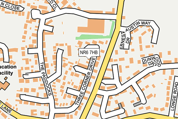 NR6 7HB map - OS OpenMap – Local (Ordnance Survey)