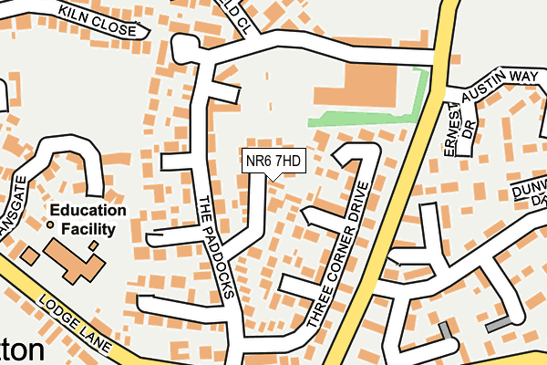 NR6 7HD map - OS OpenMap – Local (Ordnance Survey)