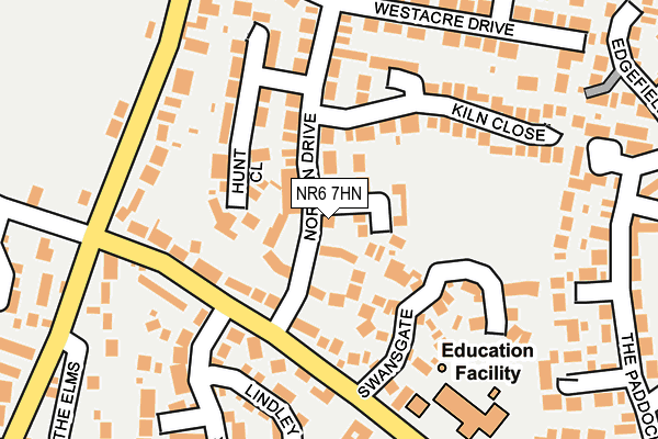 NR6 7HN map - OS OpenMap – Local (Ordnance Survey)