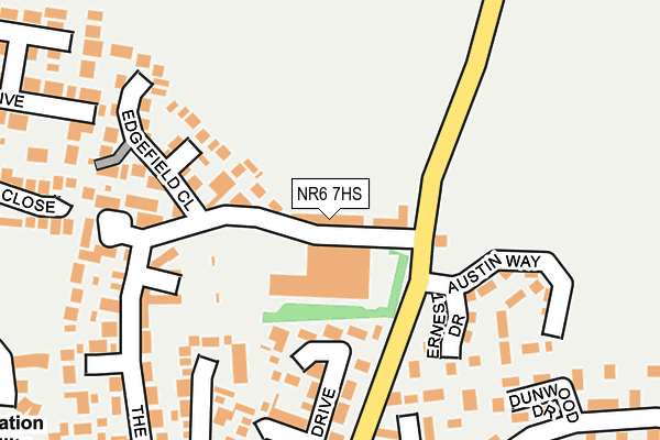 NR6 7HS map - OS OpenMap – Local (Ordnance Survey)
