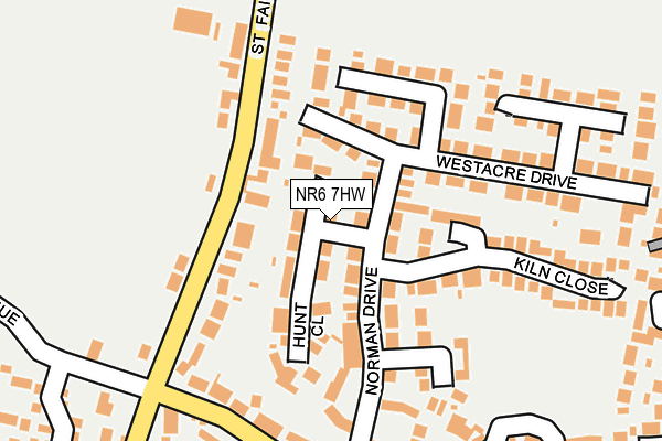 NR6 7HW map - OS OpenMap – Local (Ordnance Survey)