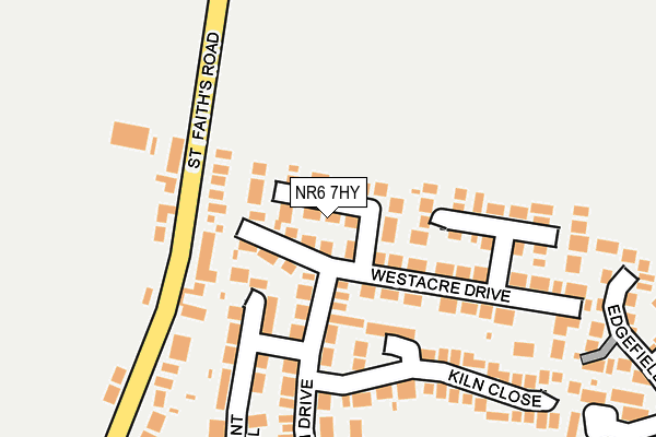 NR6 7HY map - OS OpenMap – Local (Ordnance Survey)