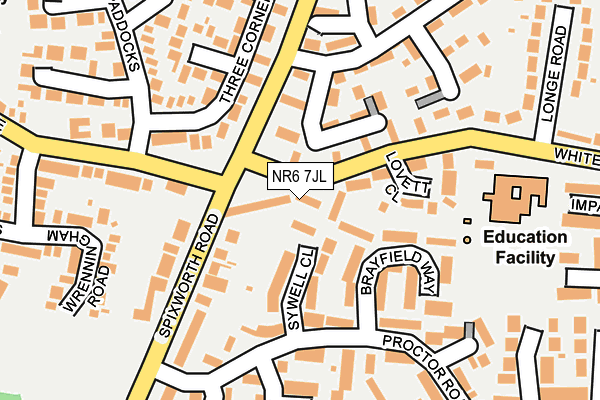 NR6 7JL map - OS OpenMap – Local (Ordnance Survey)