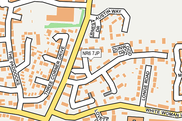 NR6 7JP map - OS OpenMap – Local (Ordnance Survey)