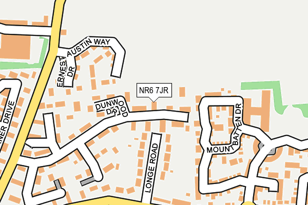 NR6 7JR map - OS OpenMap – Local (Ordnance Survey)