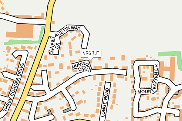 NR6 7JT map - OS OpenMap – Local (Ordnance Survey)