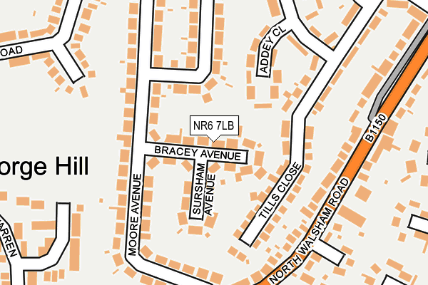 NR6 7LB map - OS OpenMap – Local (Ordnance Survey)