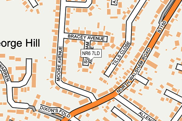 NR6 7LD map - OS OpenMap – Local (Ordnance Survey)