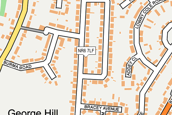 NR6 7LF map - OS OpenMap – Local (Ordnance Survey)