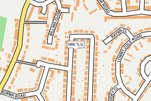 NR6 7LG map - OS OpenMap – Local (Ordnance Survey)