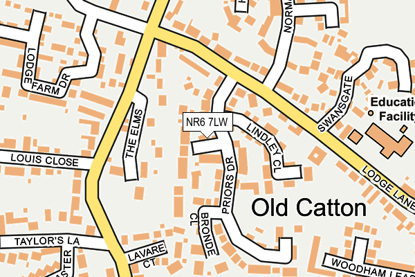 NR6 7LW map - OS OpenMap – Local (Ordnance Survey)