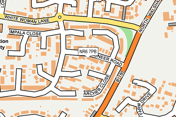 NR6 7PB map - OS OpenMap – Local (Ordnance Survey)
