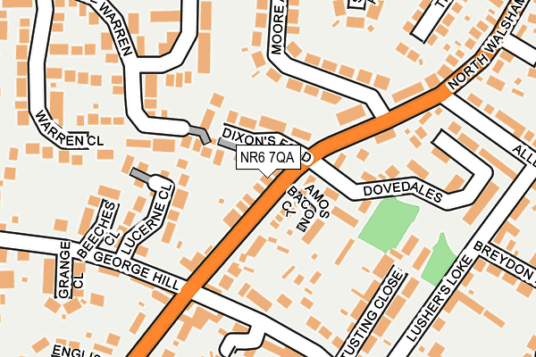 NR6 7QA map - OS OpenMap – Local (Ordnance Survey)