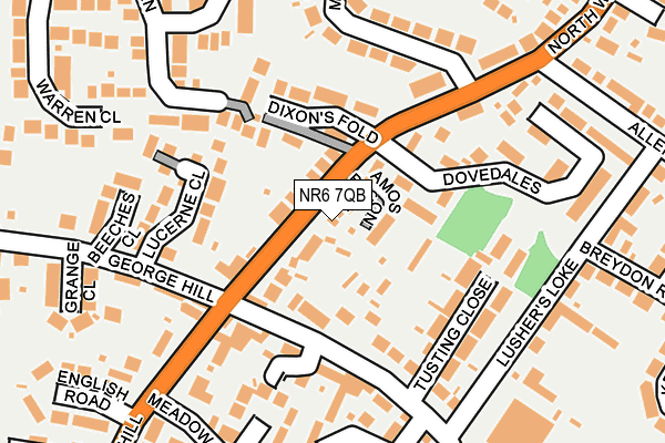 NR6 7QB map - OS OpenMap – Local (Ordnance Survey)