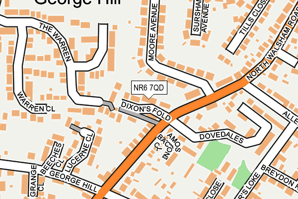 NR6 7QD map - OS OpenMap – Local (Ordnance Survey)