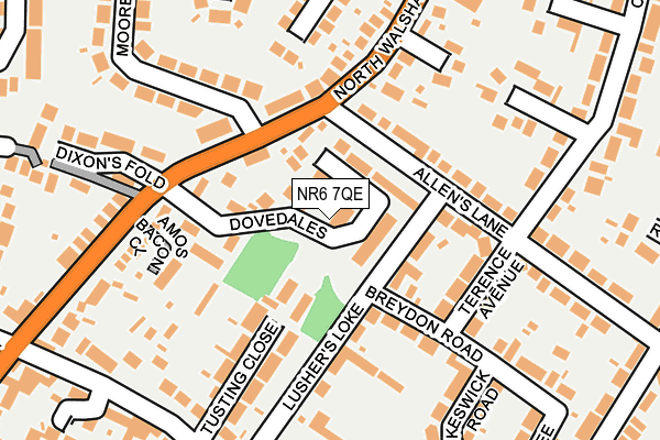 NR6 7QE map - OS OpenMap – Local (Ordnance Survey)