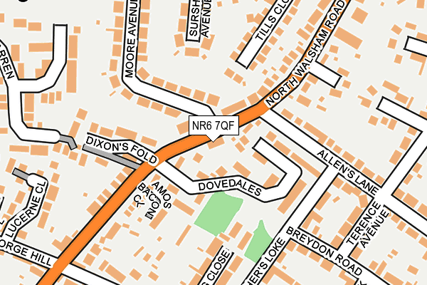 NR6 7QF map - OS OpenMap – Local (Ordnance Survey)