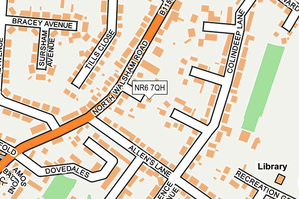 NR6 7QH map - OS OpenMap – Local (Ordnance Survey)