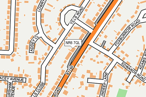 NR6 7QL map - OS OpenMap – Local (Ordnance Survey)