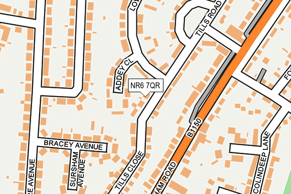 NR6 7QR map - OS OpenMap – Local (Ordnance Survey)