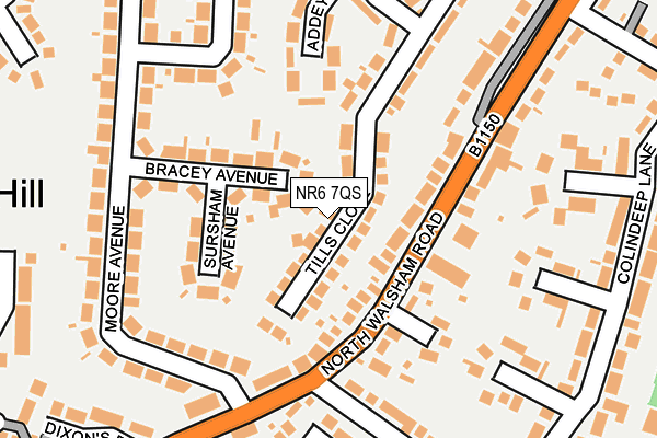 NR6 7QS map - OS OpenMap – Local (Ordnance Survey)