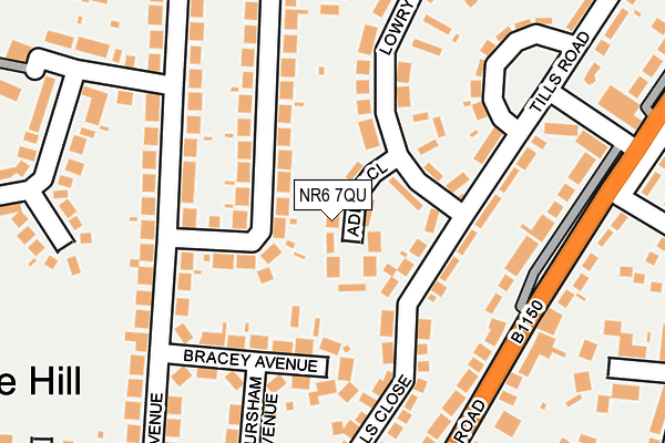 NR6 7QU map - OS OpenMap – Local (Ordnance Survey)