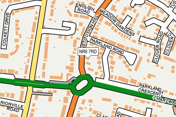NR6 7RD map - OS OpenMap – Local (Ordnance Survey)