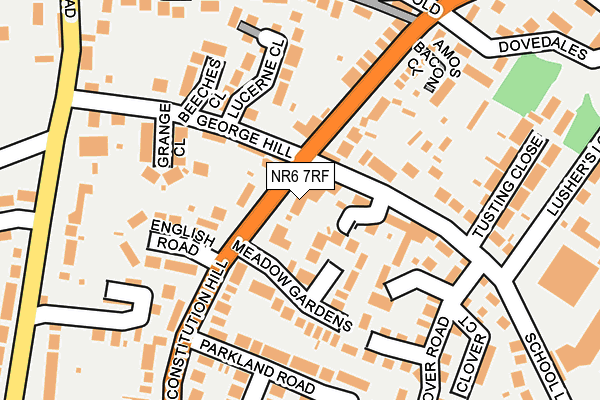 NR6 7RF map - OS OpenMap – Local (Ordnance Survey)