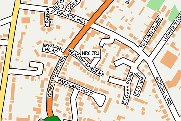 NR6 7RJ map - OS OpenMap – Local (Ordnance Survey)