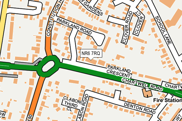NR6 7RQ map - OS OpenMap – Local (Ordnance Survey)