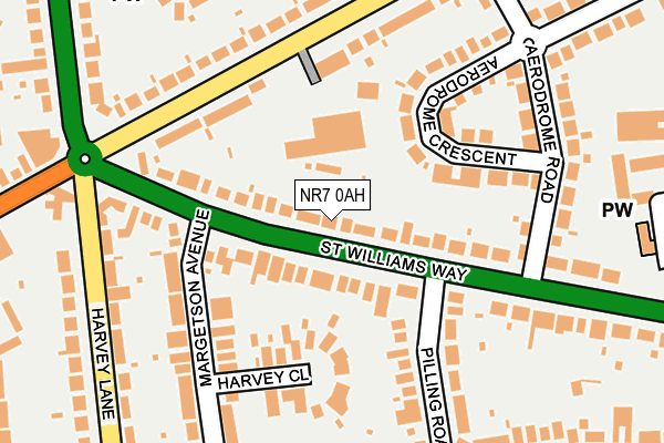 NR7 0AH map - OS OpenMap – Local (Ordnance Survey)