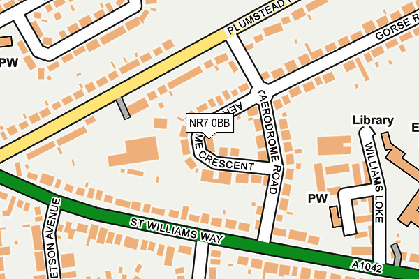 NR7 0BB map - OS OpenMap – Local (Ordnance Survey)