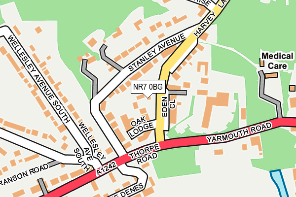 NR7 0BG map - OS OpenMap – Local (Ordnance Survey)