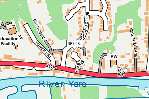 NR7 0BJ map - OS OpenMap – Local (Ordnance Survey)