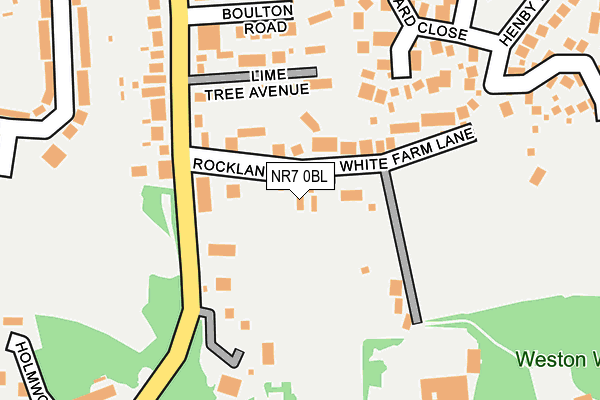 NR7 0BL map - OS OpenMap – Local (Ordnance Survey)