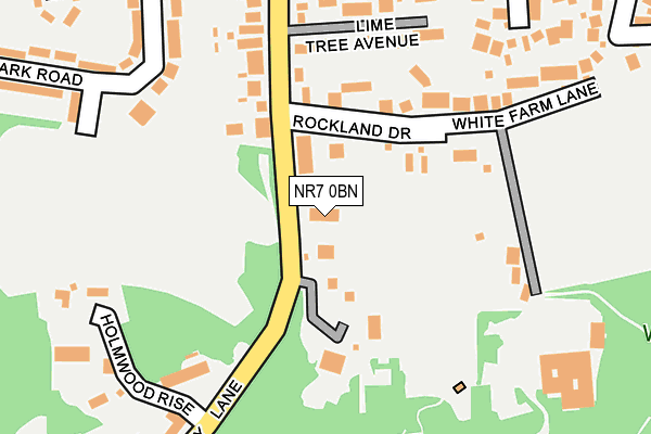 NR7 0BN map - OS OpenMap – Local (Ordnance Survey)